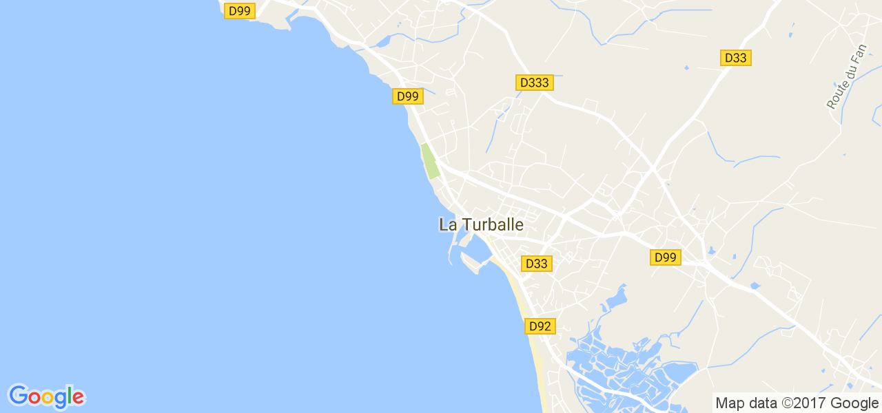 map de la ville de La Turballe