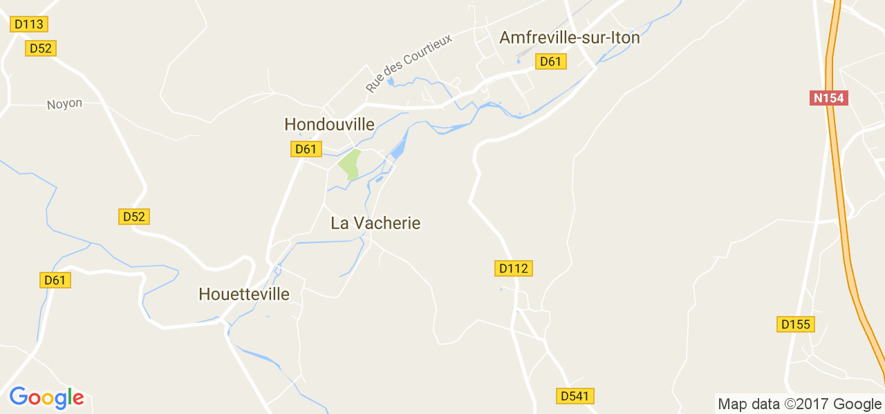 map de la ville de La Vacherie