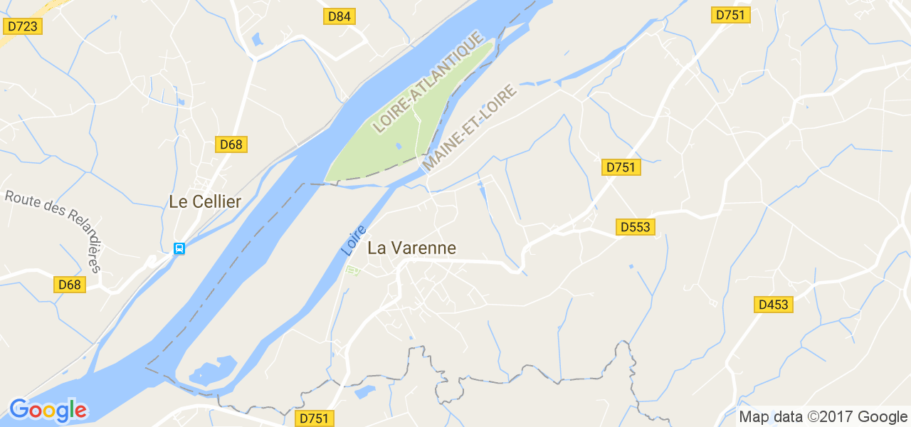 map de la ville de La Varenne