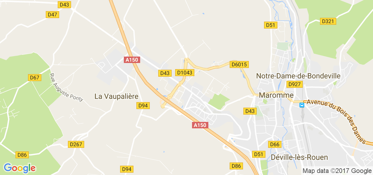 map de la ville de La Vaupalière