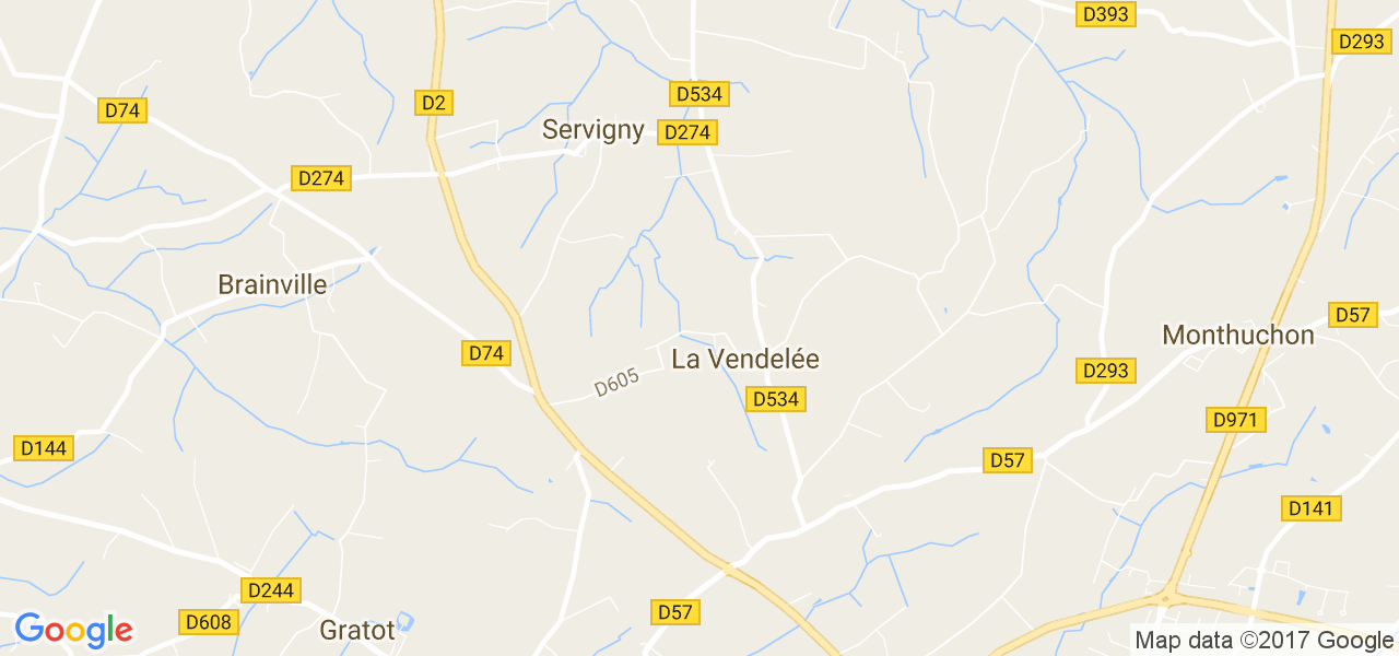 map de la ville de La Vendelée