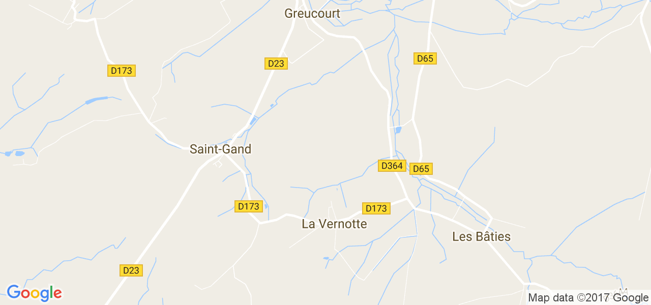 map de la ville de La Vernotte