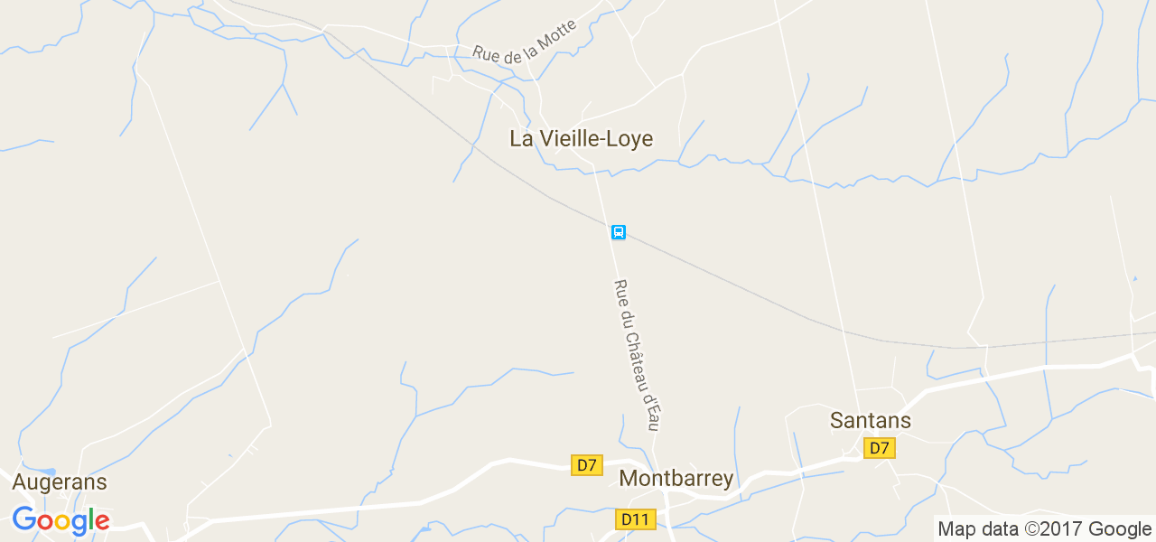 map de la ville de La Vieille-Loye