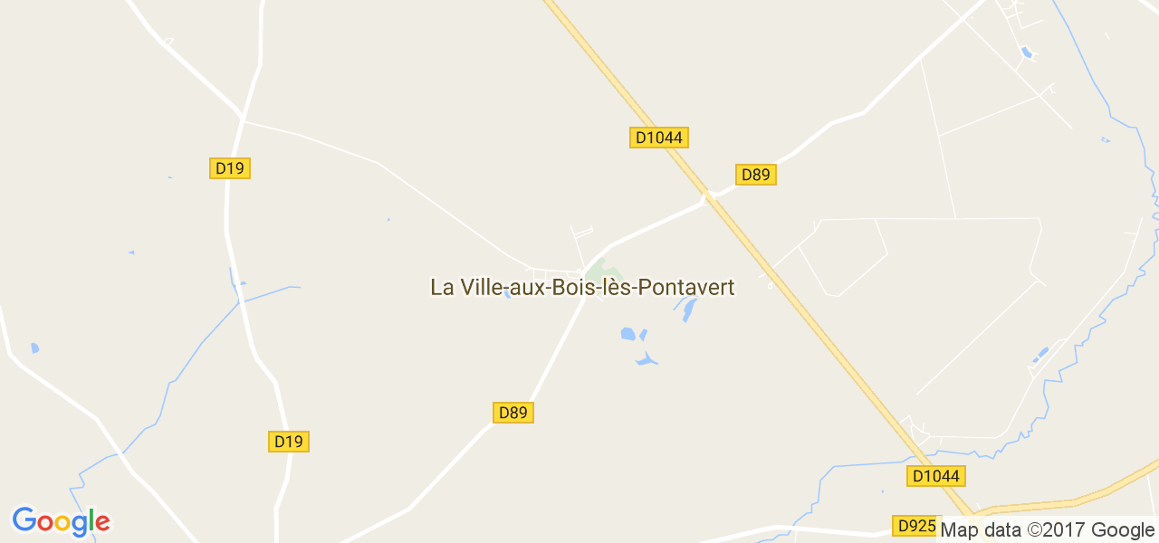 map de la ville de La Ville-aux-Bois-lès-Pontavert