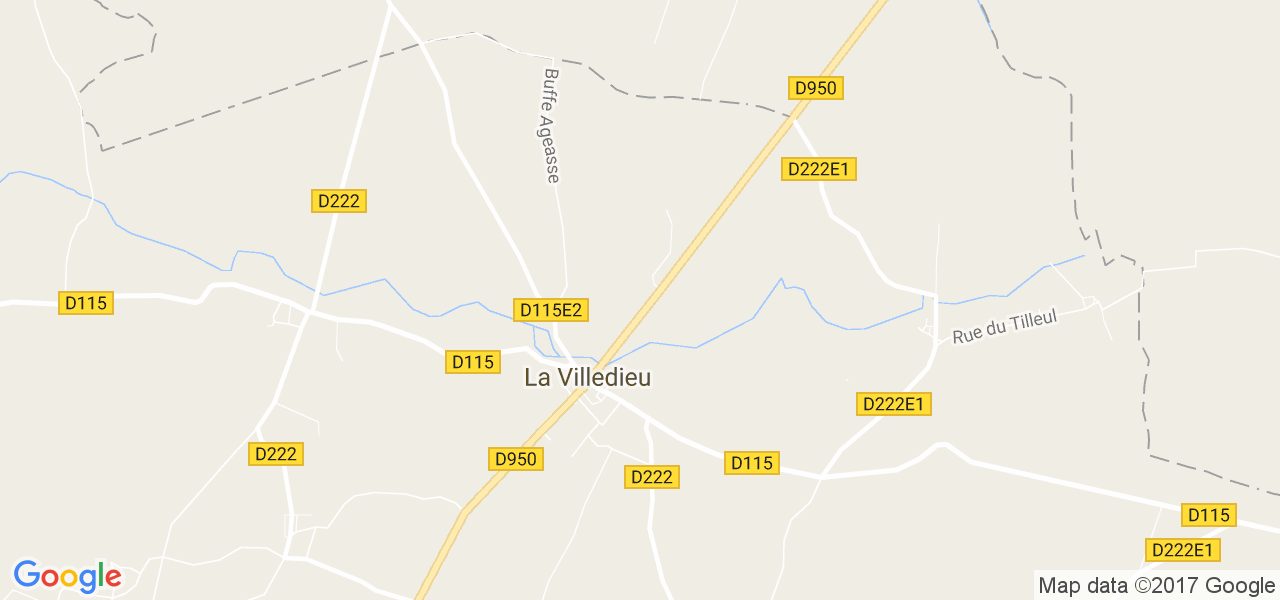 map de la ville de La Villedieu