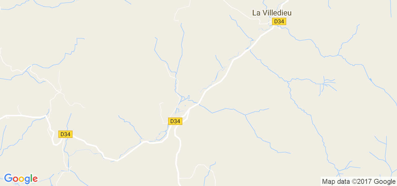 map de la ville de La Villedieu