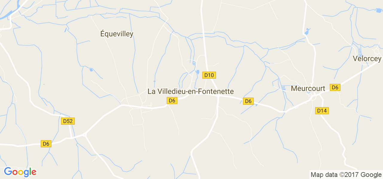 map de la ville de La Villedieu-en-Fontenette