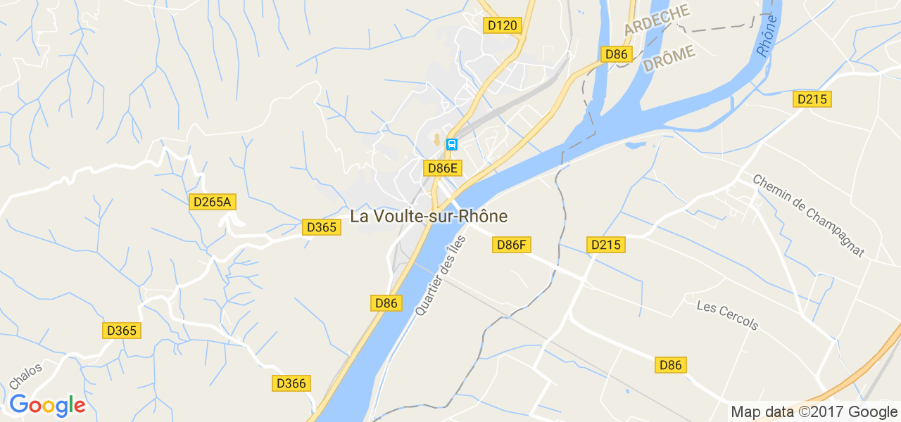 map de la ville de La Voulte-sur-Rhône