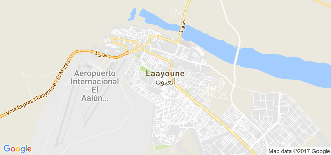 map de la ville de Laayoune