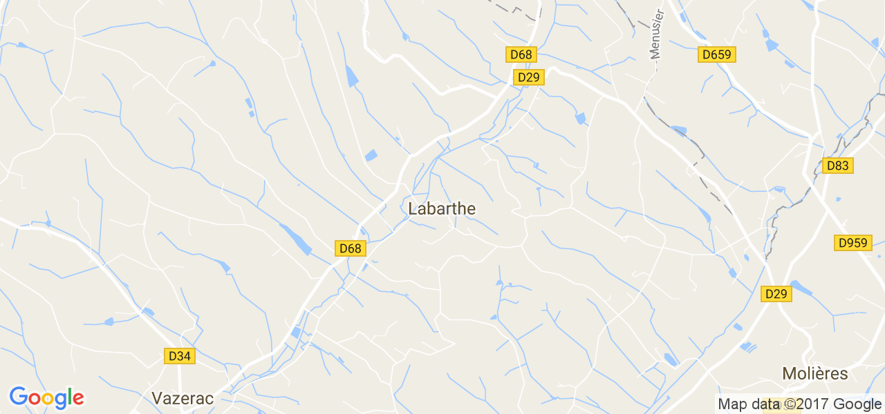 map de la ville de Labarthe