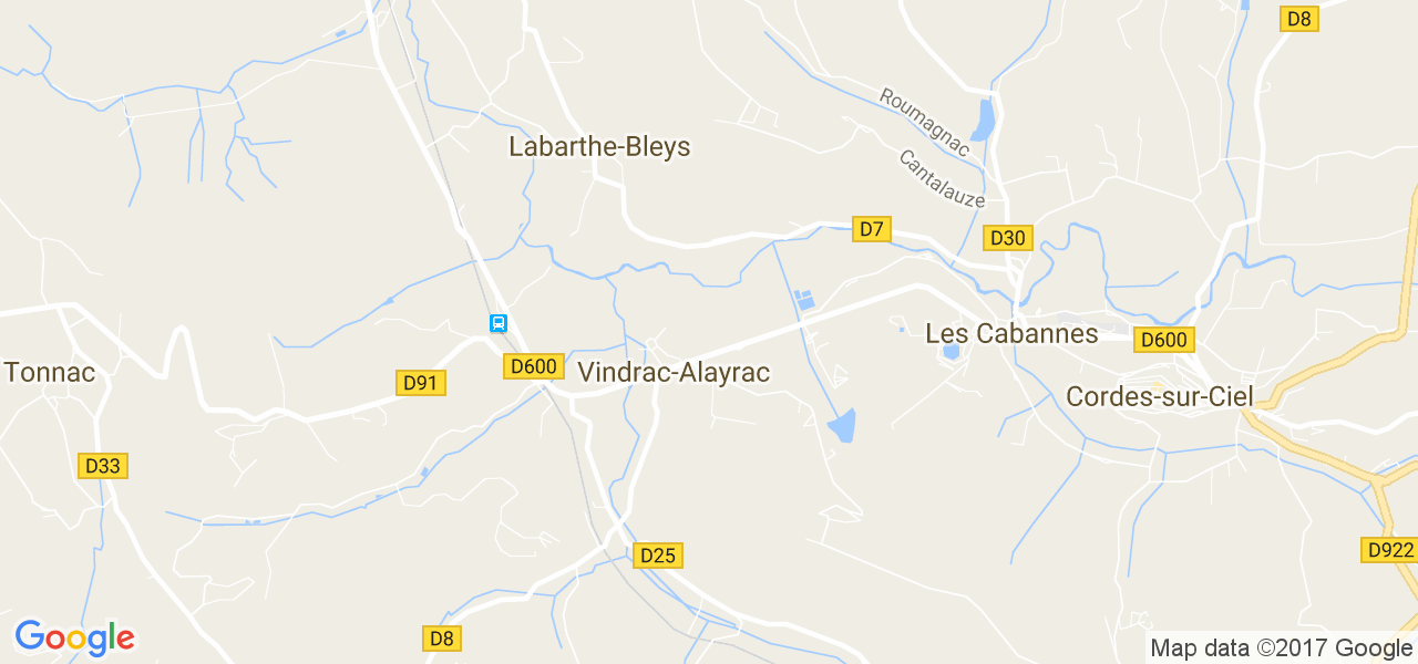 map de la ville de Labarthe-Bleys