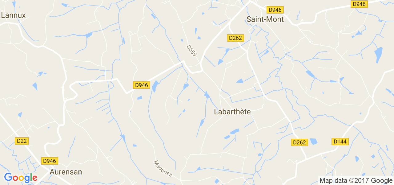 map de la ville de Labarthète