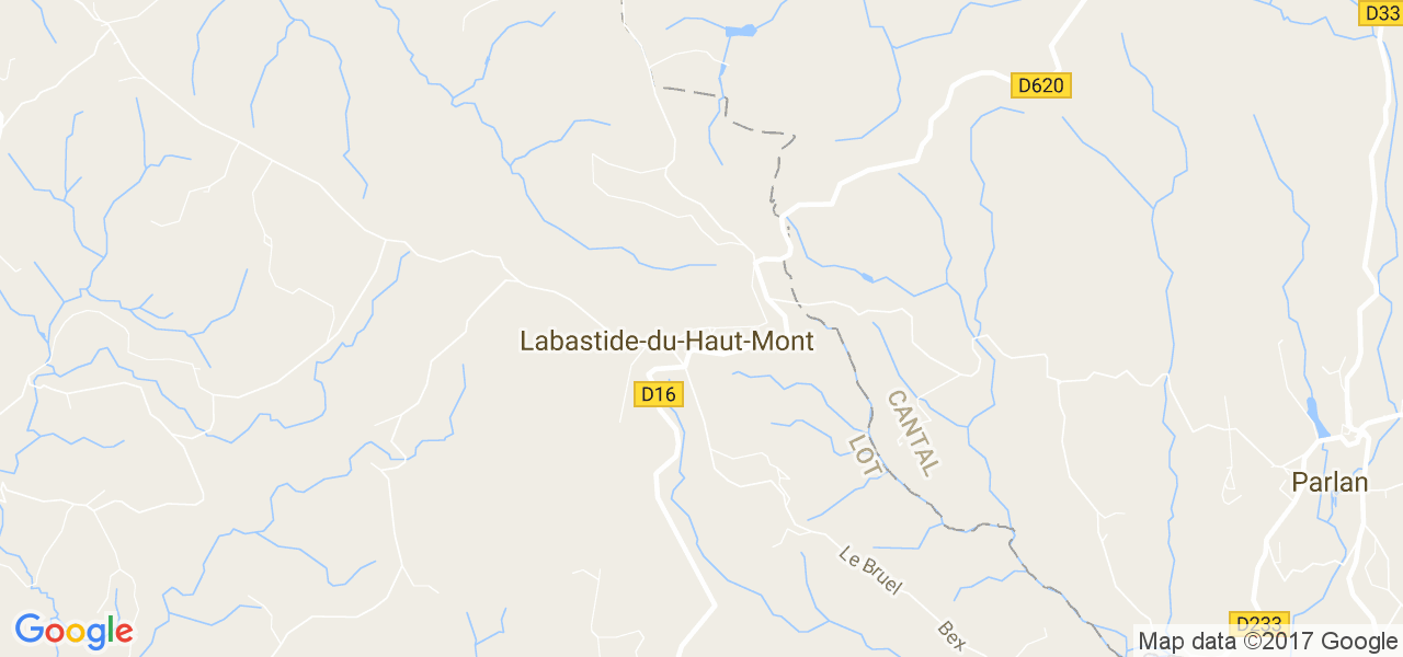 map de la ville de Labastide-du-Haut-Mont