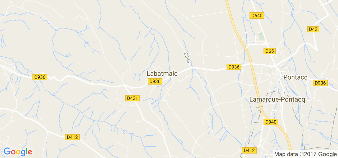 map de la ville de Labatmale