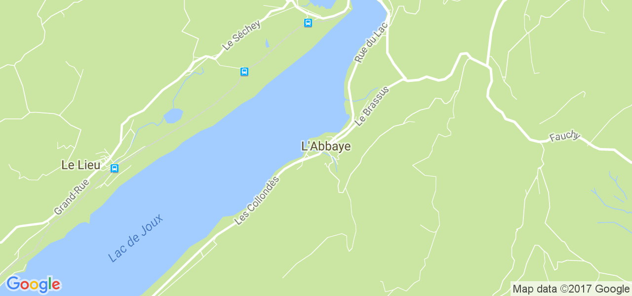 map de la ville de L'Abbaye