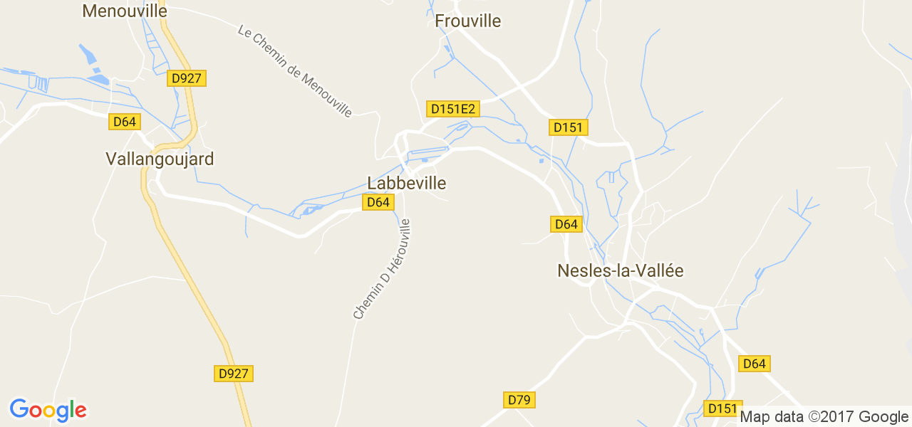 map de la ville de Labbeville