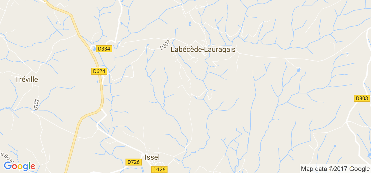 map de la ville de Labécède-Lauragais