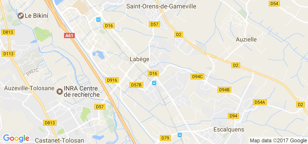 map de la ville de Labège