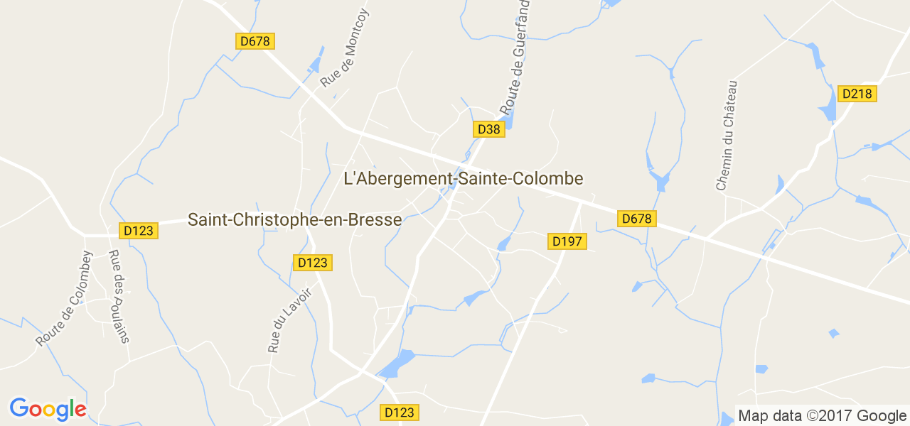 map de la ville de L'Abergement-Sainte-Colombe