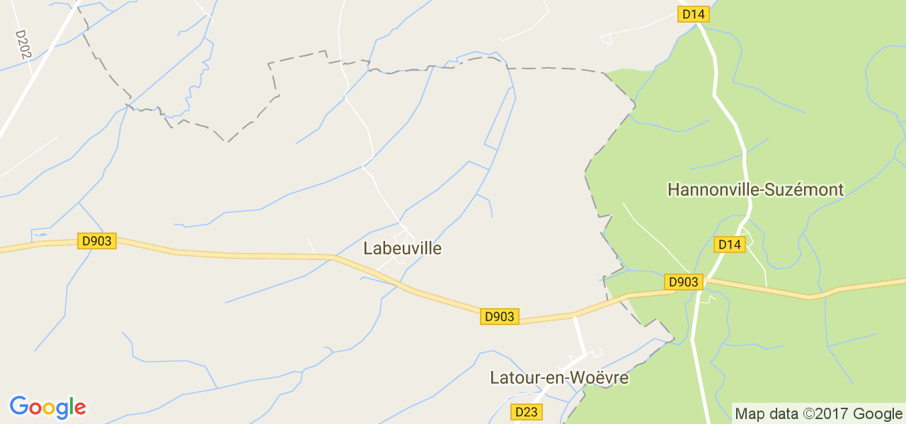 map de la ville de Labeuville