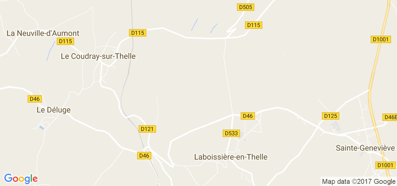 map de la ville de Laboissière-en-Thelle