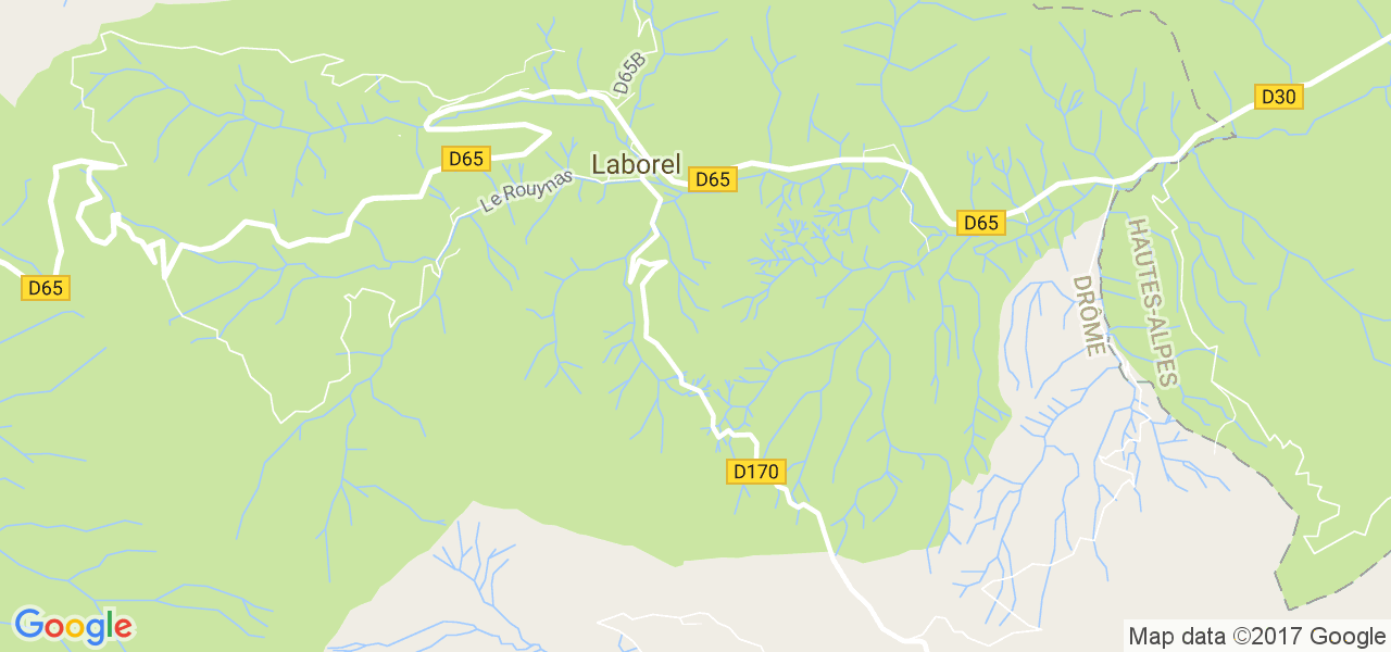 map de la ville de Laborel