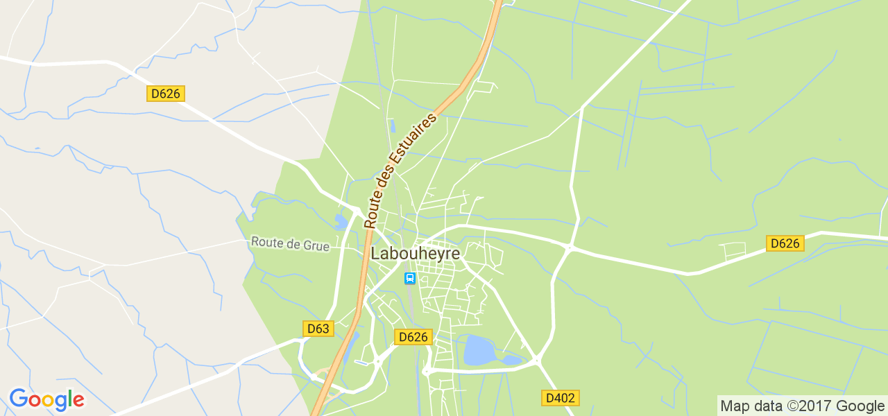 map de la ville de Labouheyre