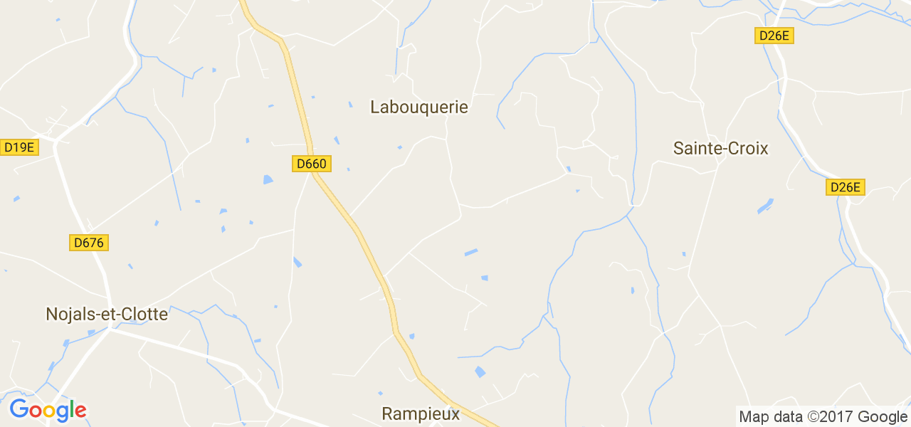 map de la ville de Labouquerie