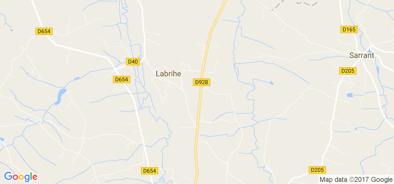 map de la ville de Labrihe