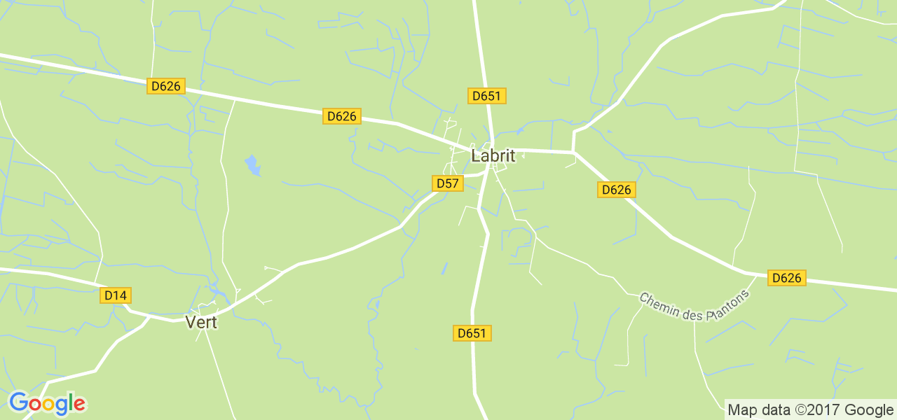 map de la ville de Labrit