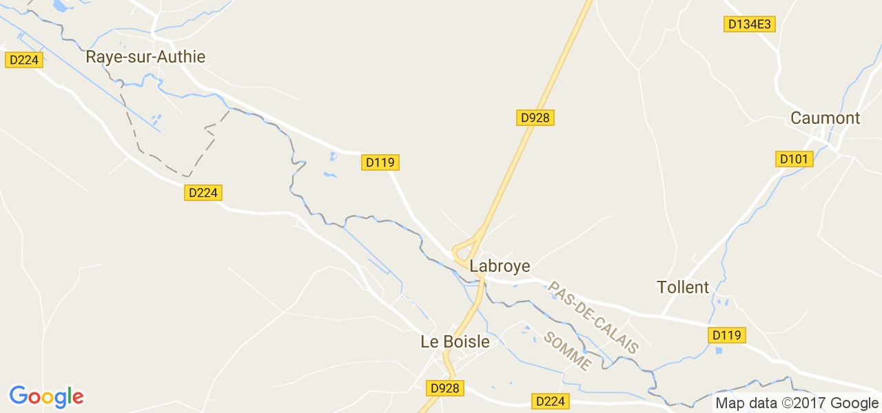 map de la ville de Labroye