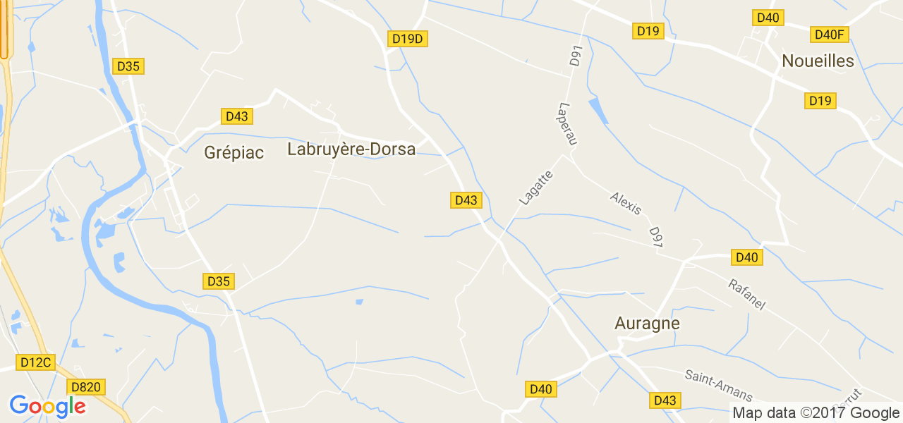 map de la ville de Labruyère-Dorsa