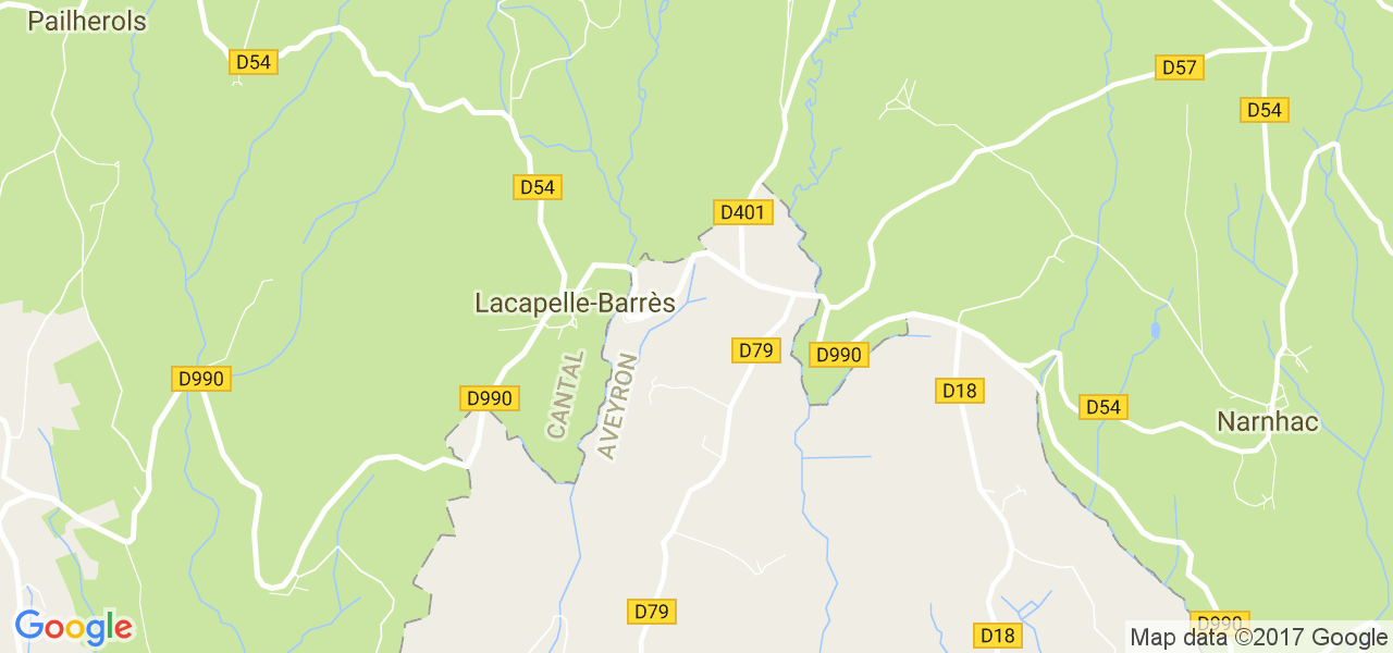 map de la ville de Lacapelle-Barrès