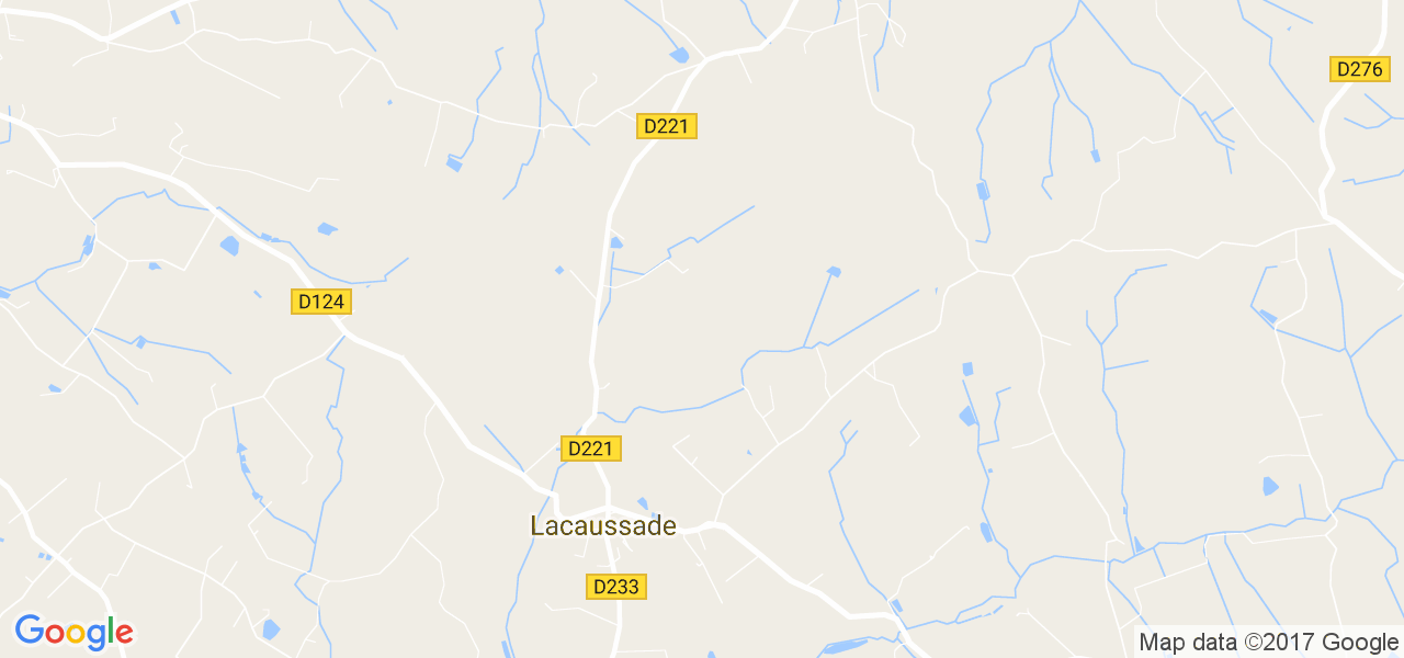 map de la ville de Lacaussade