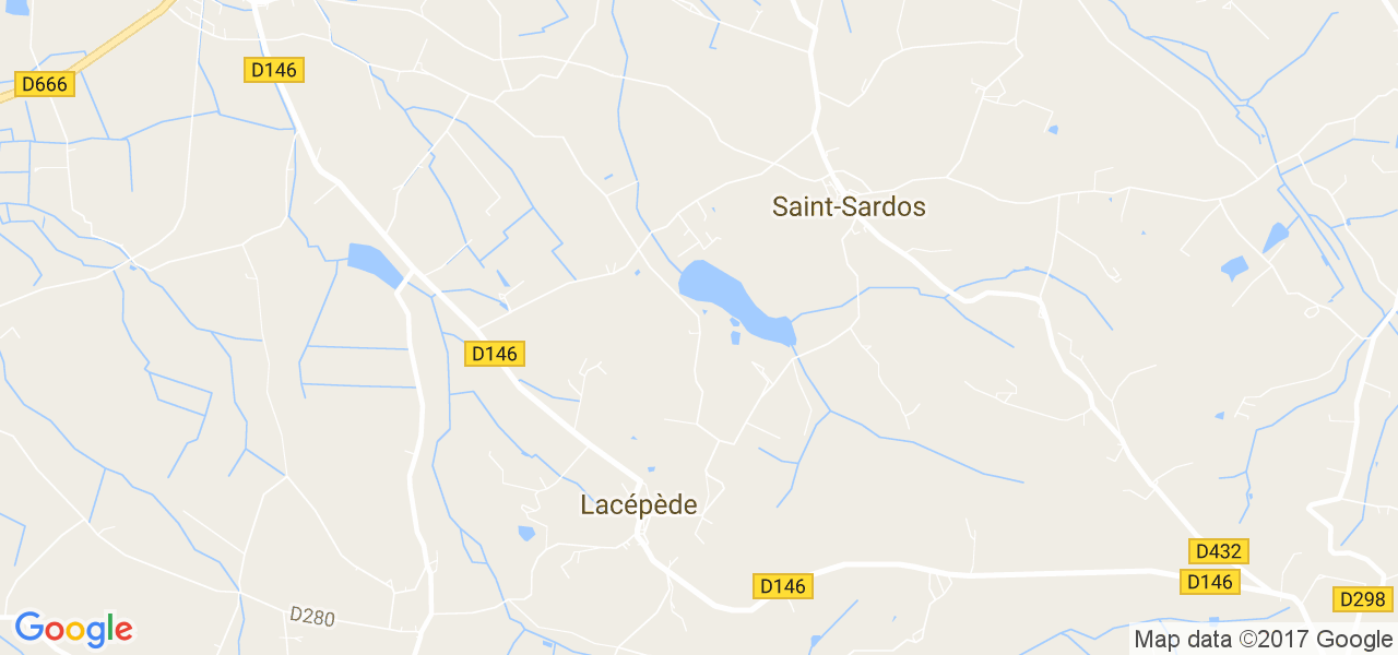 map de la ville de Lacépède