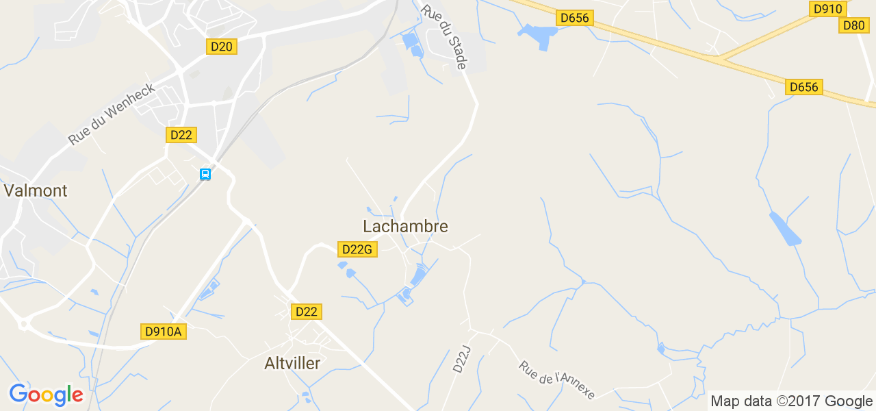 map de la ville de Lachambre