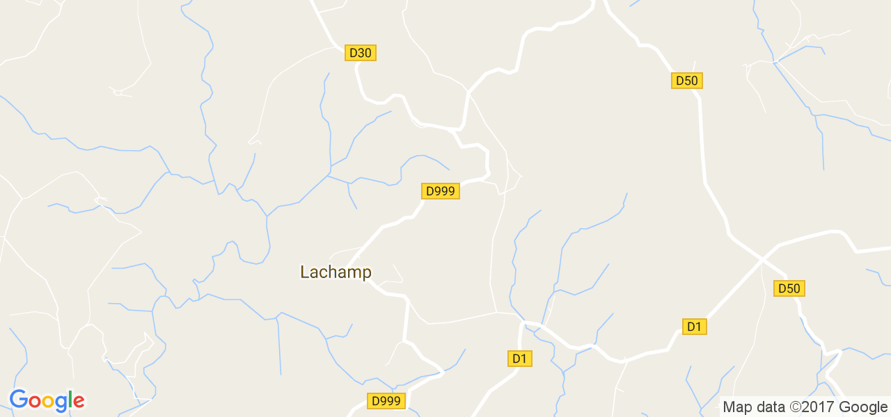 map de la ville de Lachamp