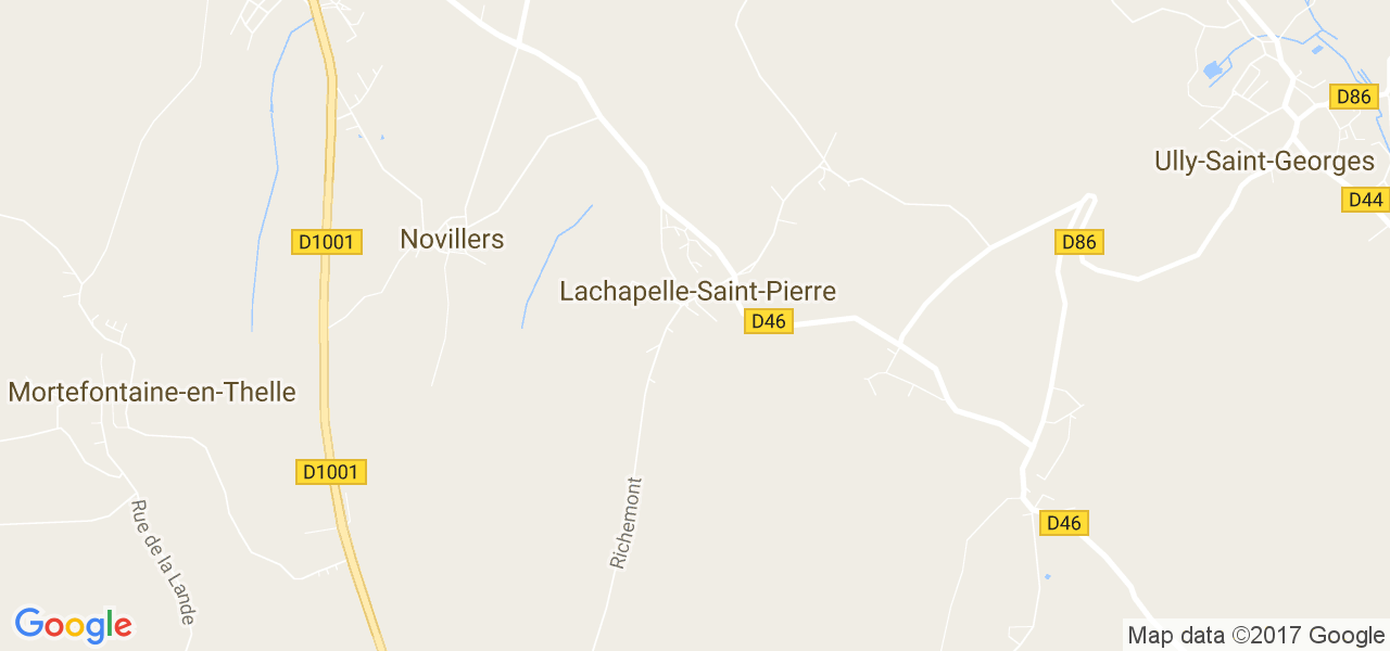 map de la ville de Lachapelle-Saint-Pierre