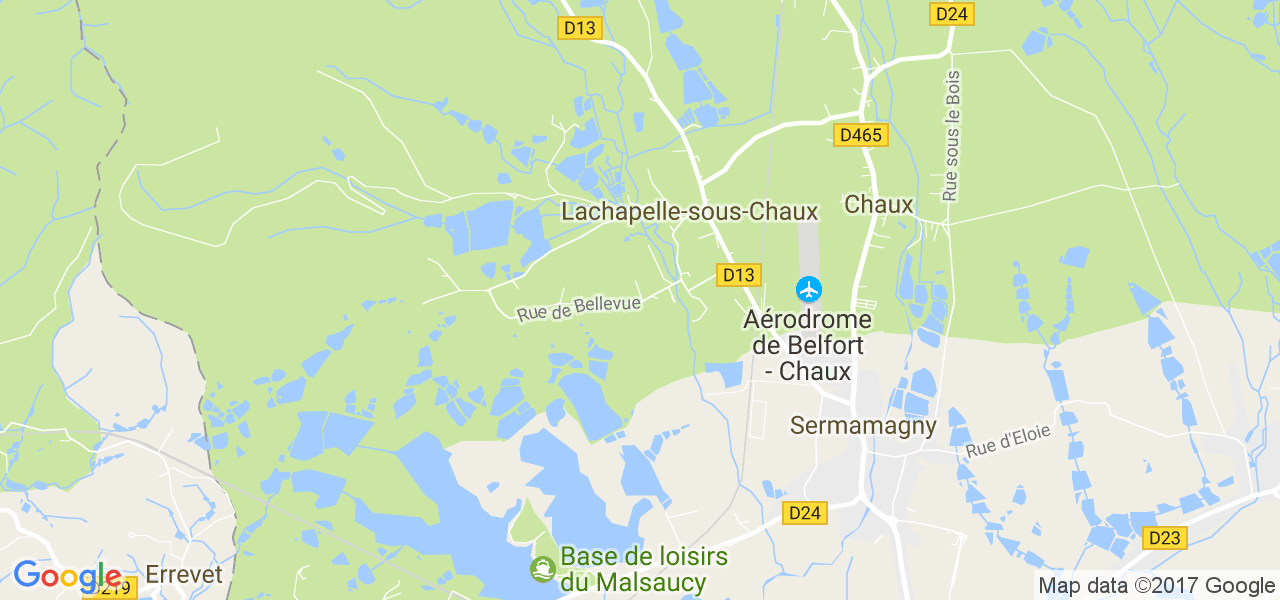 map de la ville de Lachapelle-sous-Chaux