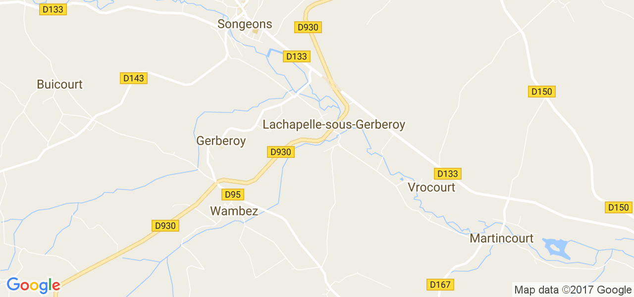 map de la ville de Lachapelle-sous-Gerberoy