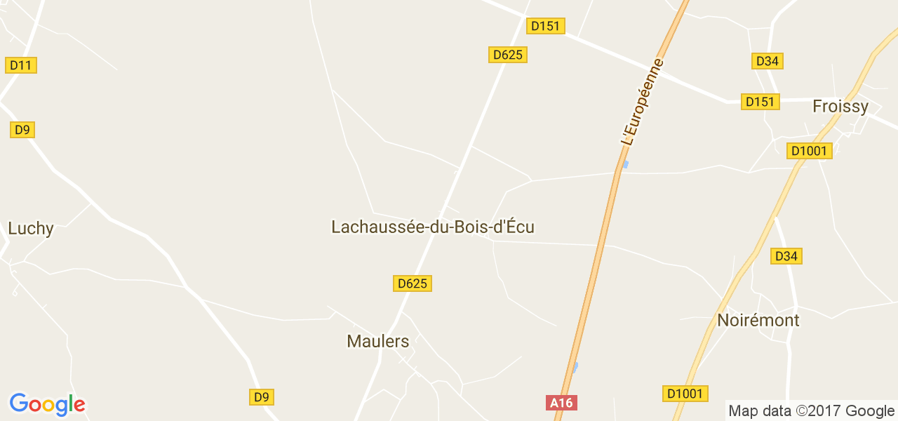 map de la ville de Lachaussée-du-Bois-d'Écu