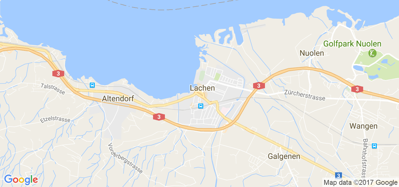 map de la ville de Lachen