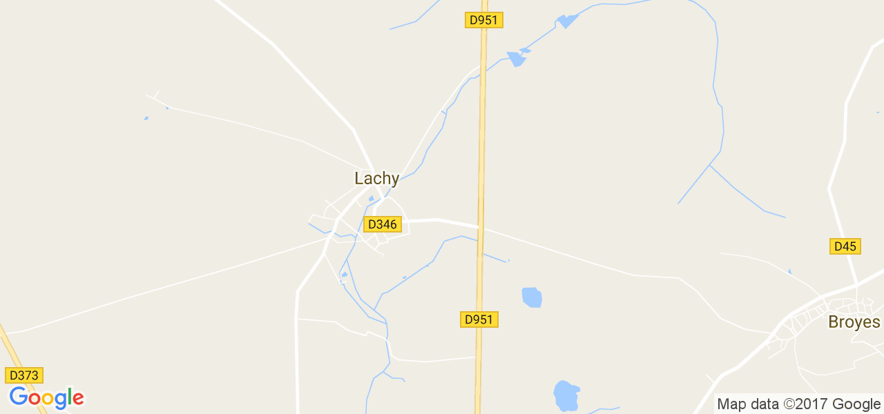 map de la ville de Lachy