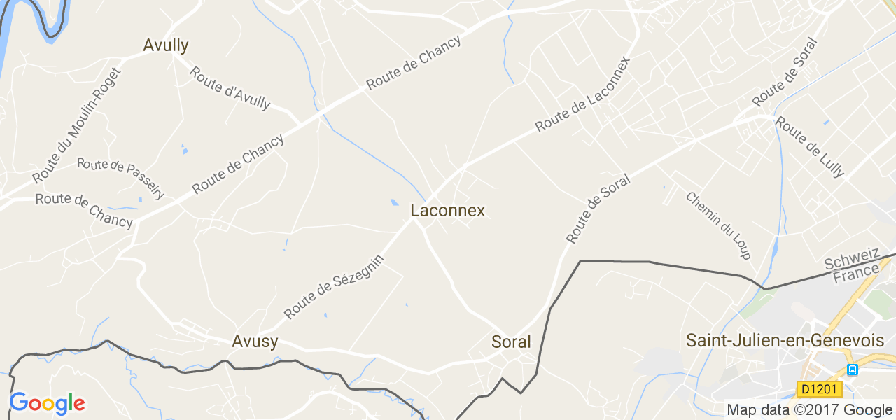 map de la ville de Laconnex