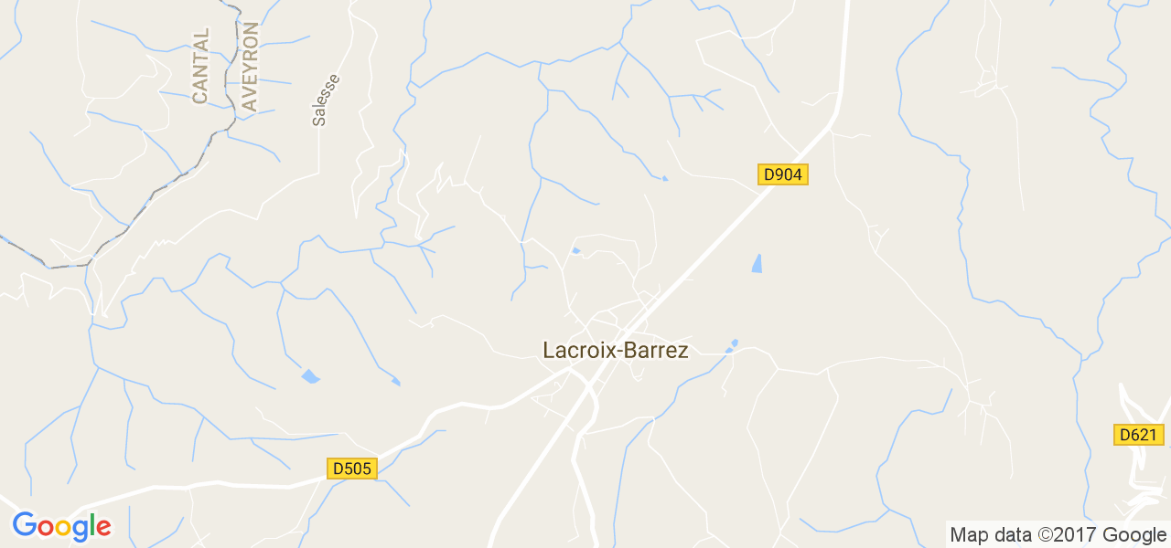 map de la ville de Lacroix-Barrez