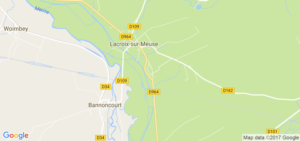 map de la ville de Lacroix-sur-Meuse