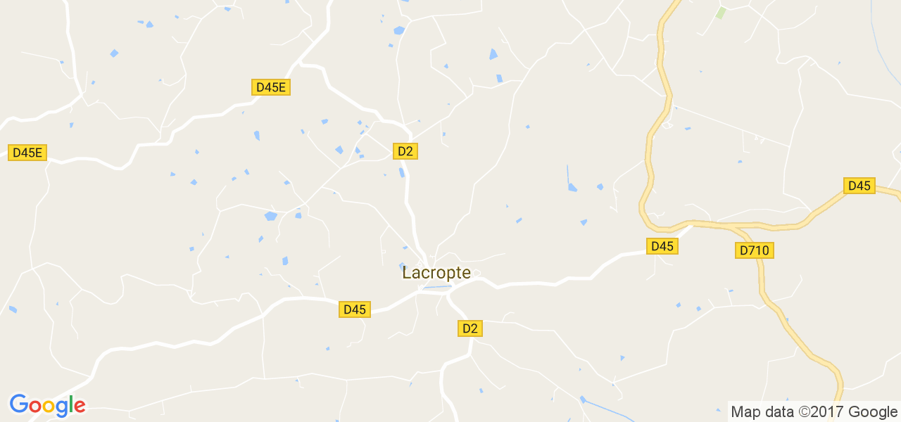 map de la ville de Lacropte