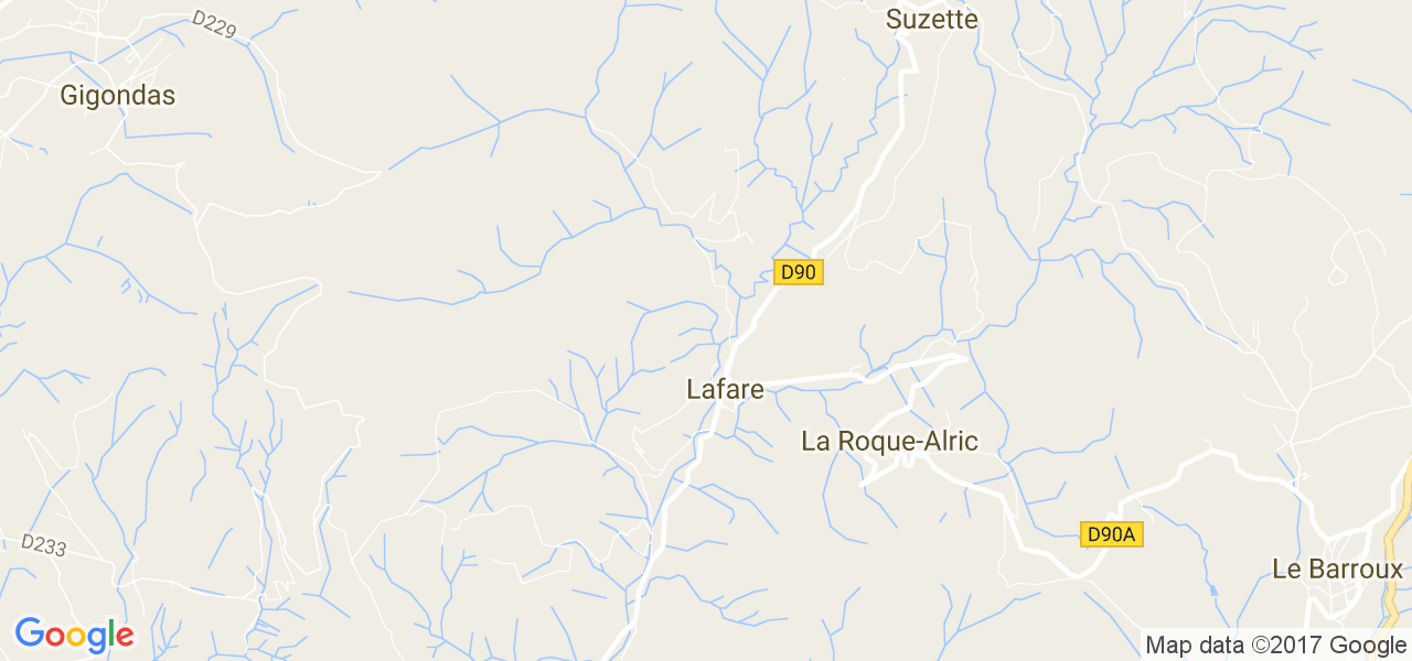 map de la ville de Lafare