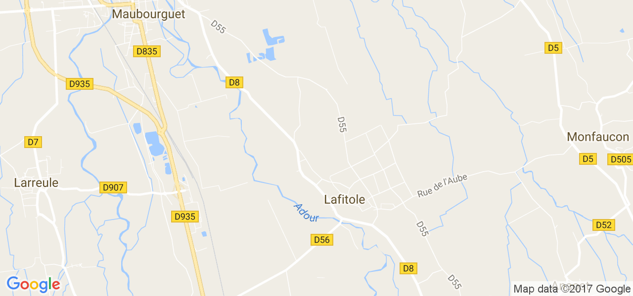 map de la ville de Lafitole