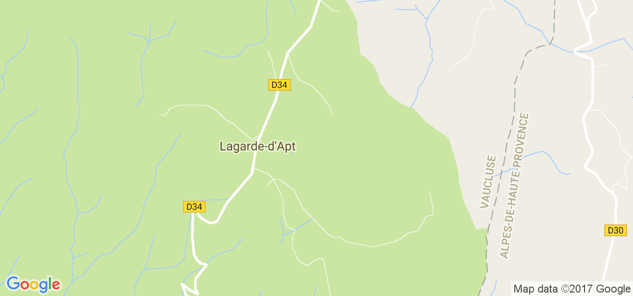 map de la ville de Lagarde-d'Apt